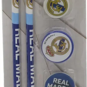 SET 5 PIEZAS ESCRITURA REAL MADRID