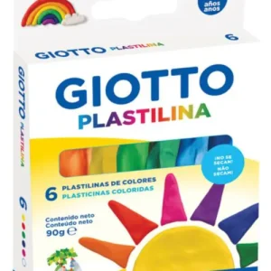 Estuche 6 barras de plastilina giotto 15 g. colores clasicos