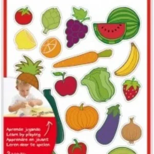 BOLSA 3 HOJAS GOMETS TEMATICOS FRUTAS Y VERDURAS