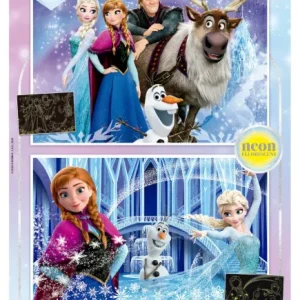PUZZLE 2X100 PIEZAS FROZEN NEON FSC