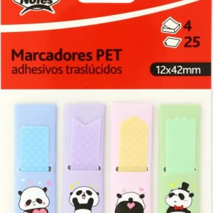 BLISTER 4 TIRAS ADHESIVAS TRANSLUCIDAS 12X42 PANDAS