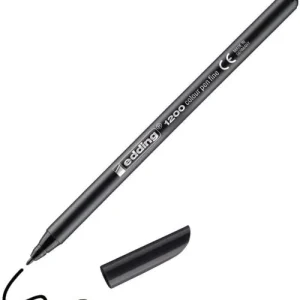 c/10 Rotulador Edding 1200 negro 01 punta de fibra