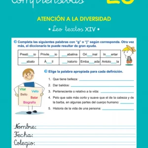 Lecturas comprensivas 20 Martínez Romero, José 2014