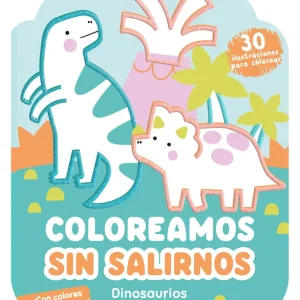 Coloreamos sin salirnos. Dinosaurios Nina GHATAORA 2026