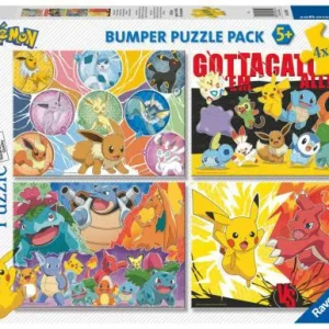 PUZZLE 2D 4X100 PIEZAS POKEMON RAVENSBURGER