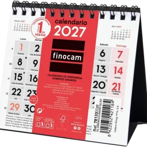 Calendario sobremesa numeros grandes xxs 2027 110x100mm