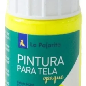 C/6 BOTE PINTURA PARA TELA OPACA LA PAJARITA AMARILLO 35ML