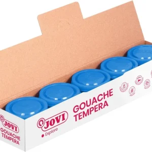 C/5 botes tempera azul cyan 35ml jovi