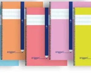 Paq/10 cuaderno espiral 4º 40h 70g 4mm cuadrovia tapa básica eriggan