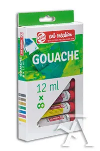 Estuche 8 tubos tempera 12ml artcreation colore surtidos