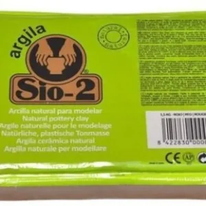 PAQ/8 ARCILLA SIO-2 ESCOLAR ROJA 1.5KG