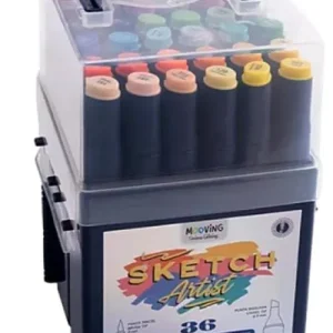 ESTUCHE 36 MARCADORES SKETCH DOBLE PUNTA COLORING