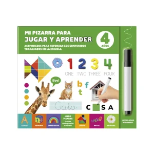 MI PIZARRA PARA JUGAR Y APRENDER 4 AÑOS Imagiland 2024