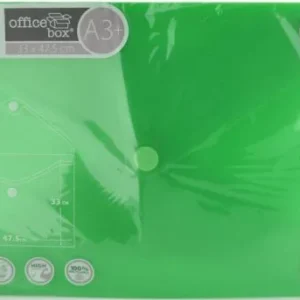 PAQ/10 CARPETA SOBRE A3+ V-LOCK 330X475 CIERRE VELCRO VERDE