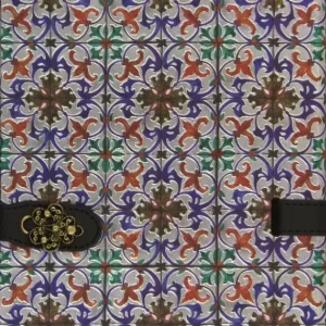 Cuadernos azulejos Portugal rojo azul broche Boncahier 2014