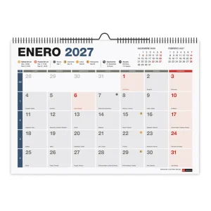 Calendario pared a3 completo 2027