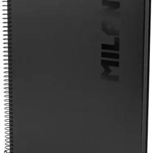 CUADERNO A4 ESPIRAL T.DURA LINEA 80H 95G SHADOW NEGRO