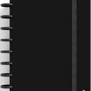 CUADERNO INGENIOX A5 80H CUADRICULA NEGRO