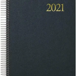 AGENDA ESPIRAL ANUAL 2027 SEGOVIA DIA PAGINA 14X20 NEGRA