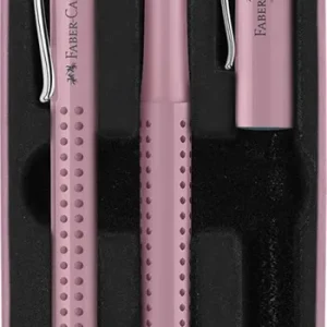Set estilografica m y boligrafo m color sombra rosa