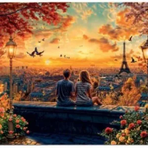 PUZZLE 1500 PIEZAS ENAMORADOS EN PARIS