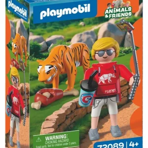 ZOO TIGRE Y VISITANTE PLAYMOBIL