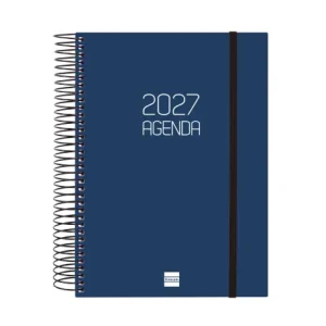 AGENDA ANUAL OPAQUE E10 1 DIA PAGINA 2027 AZUL