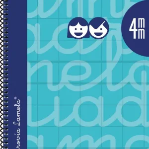 CUADERNO ESPIRAL 4º 80H 90G 4MM TURQUESA CUADROVIA EXTRADUR
