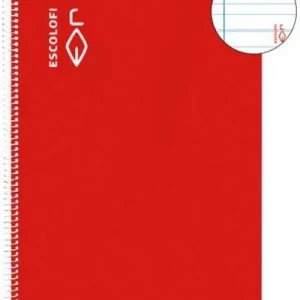 PAQ/5 BLOC CUARTO 50H 70G. PAUTA MONTESSORI 3.5 ROJO