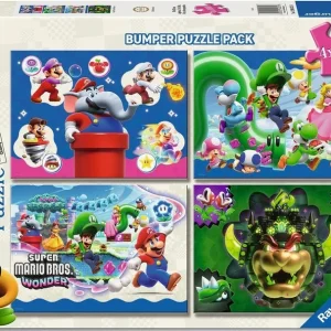 PUZZLE 2D SUPER MARIO WONDER 4X100 PIEZAS