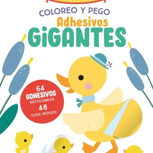 Coloreo y pego adhesivos gigantes. Pato YOYO 2023