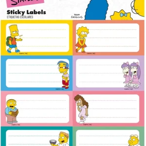 BLISTER ETIQUETAS ADHESIVAS THE SIMPSONS