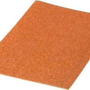 Pack 10 laminas goma eva purpurina biodegradable naranja 40x60 cm