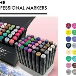 ESTUCHE 40 ROTULADORES PROFESIONAL MARKERS DOBLE PUNTA