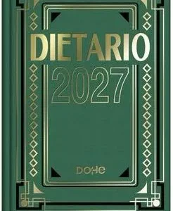 Dietario cuarto 2027 15x21cm color verde