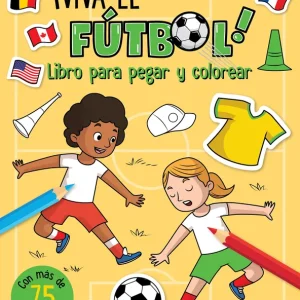 ¡VIVA EL FÚTBOL! LIBRO PARA PEGAR Y COLOREAR BALLON 2026