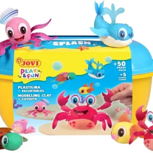 Cofre de plastilina splash con complementos y recortables