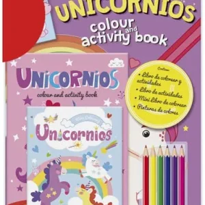 COLOUR AND ACTIVITY BOOK - UNICORNIOS AA VV 2024