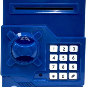 CAJA FUERTE ELECTRONICA COLOR AZUL OSCURO