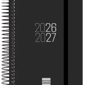 AGENDA ESCOLAR 26-27 E8 DP ESPIR NEGRO ESPIRAL