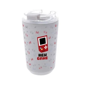 VASO TERMICO INTERIOR CERAMICO 400ML SHADOW PIXEL GAMING