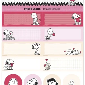 BLISTER ETIQUETAS ADHESIVAS SNOOPY LOVE SEASON
