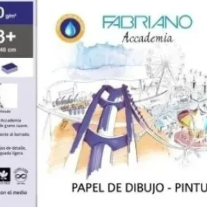 Bloc dibujo espiral tempera-acuarela a3+ 20h 160g. microperforado fabriano