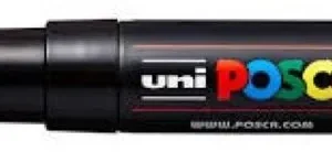 Marcador uni-posca pc7m color negro punta 4,5-5,5mm