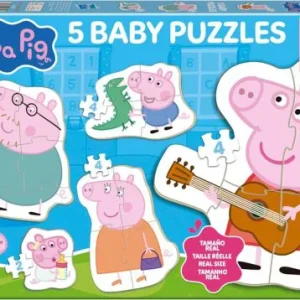 BABY PUZZLES PROGRESIVOS PEPPA PIG 2 4 4 5 5 PIEZAS