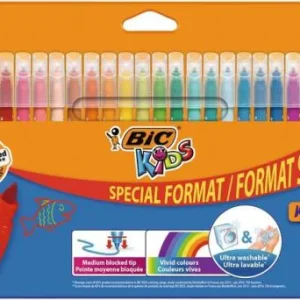 ESTUCHE 24 ROTULADORES KID COULEUR PUNTA MEDIA BIC