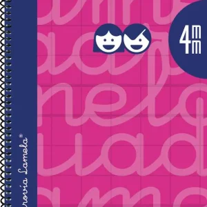 CUADERNO ESPIRAL 4º 80H 90G 4MM FUCSIA CUADROVIA EXTRADURA