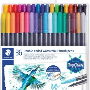 Estuche 36 rotuladores 3001 doble punta desing journey