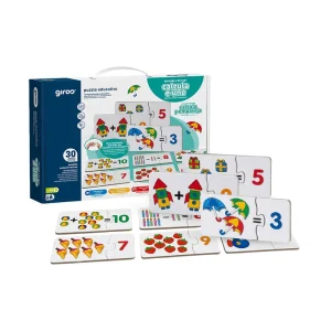 PUZZLE EDUCATIVO CALCULA Y UNE 30 PIEZAS GIROS PLAY