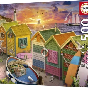 PUZZLE 500 PIEZAS CABAÑAS DE PLAYA